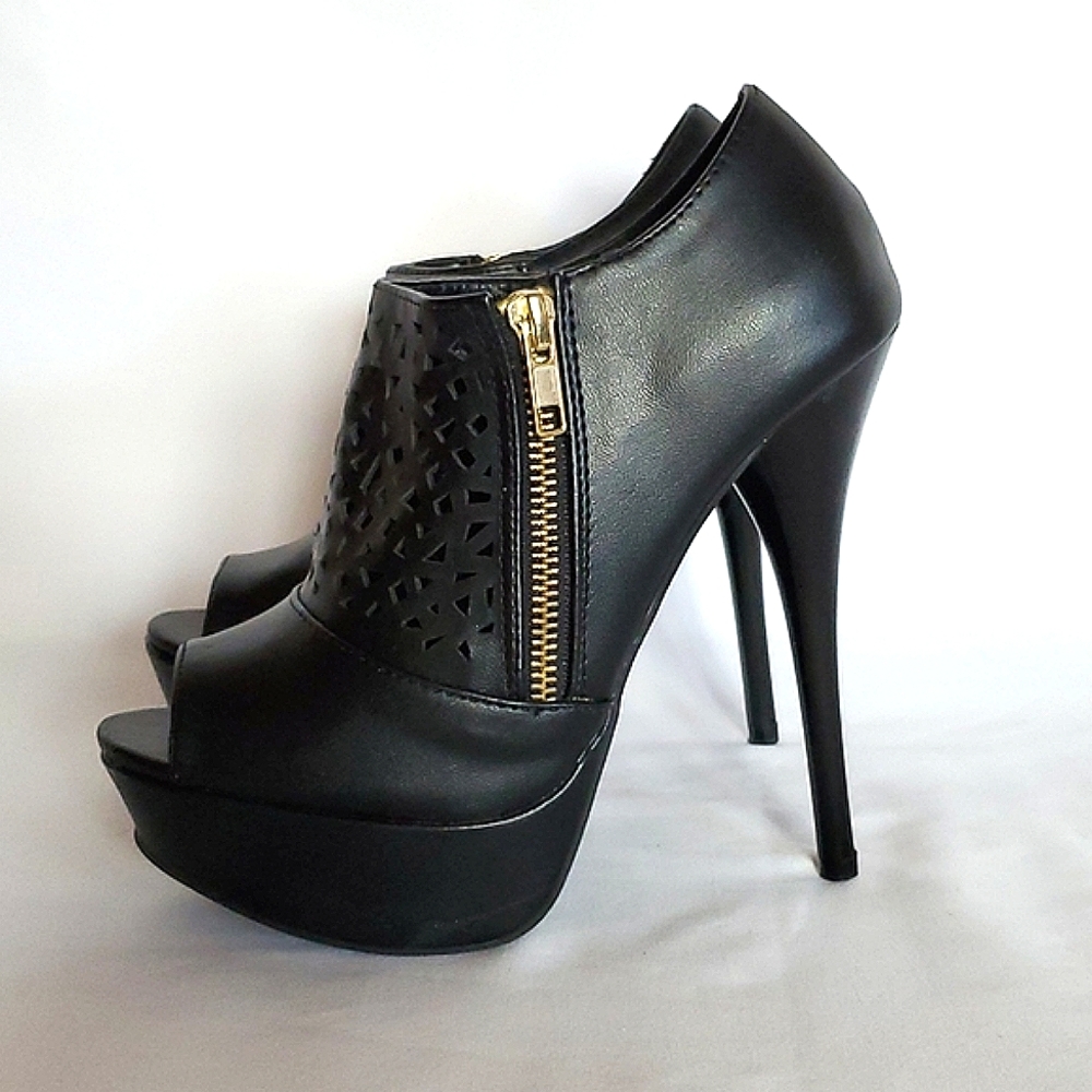 Qupid black stiletto pumps - Picture 5 of 9